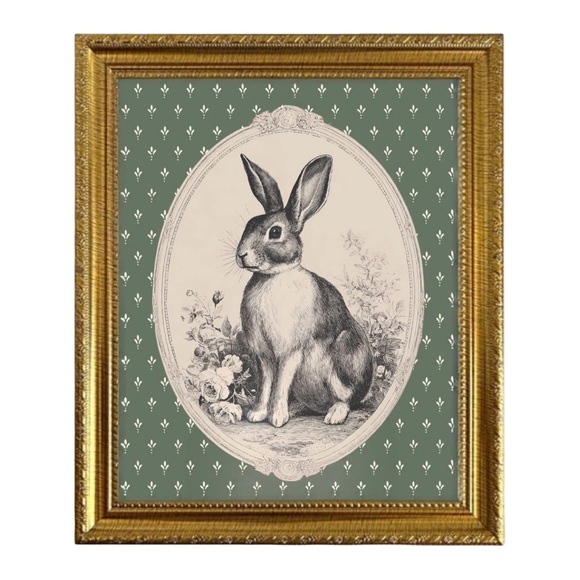 Cottagecore Rabbit Wall Art - Picture 2 of 4